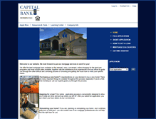 Tablet Screenshot of capitalbankhomeloans.com
